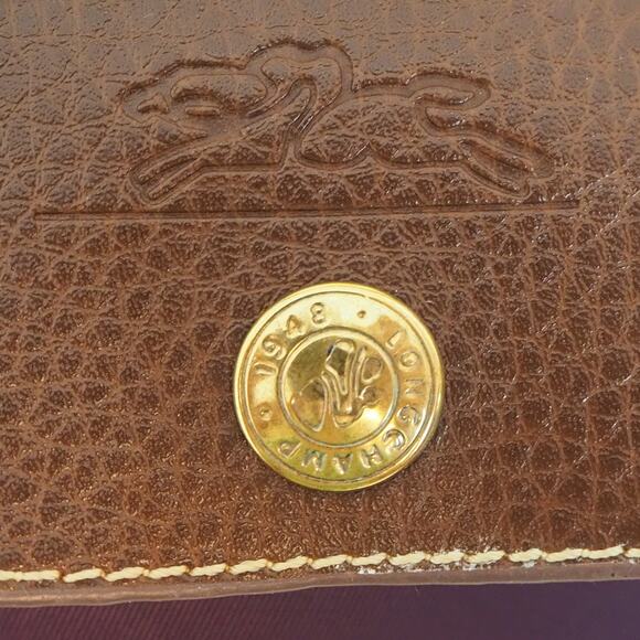 Longchamp Le Pilage Original Nylon Tote Bag Made in France Purple Shoulder Tote - Picture 3 of 16